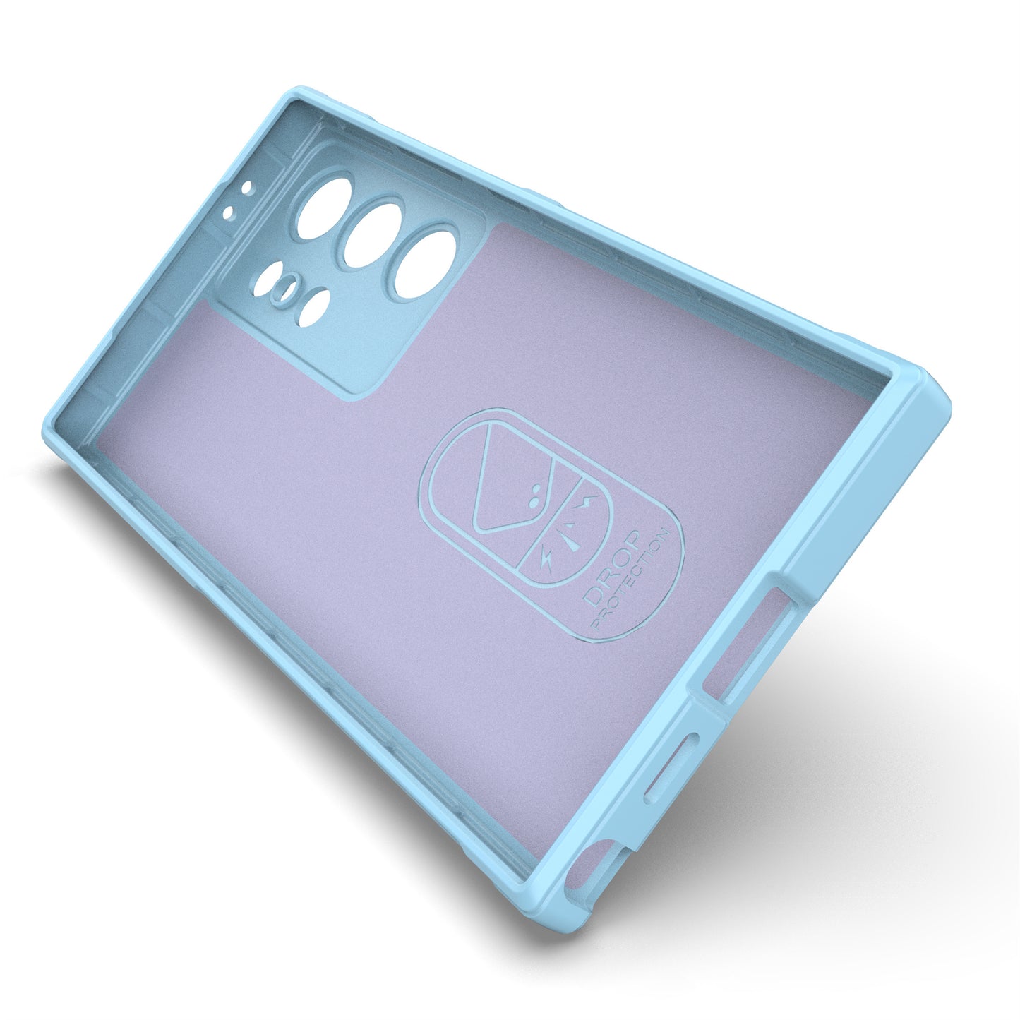 For Samsung Galaxy S24 Ultra Case Drop-proof Phone TPU Cover - Baby Blue