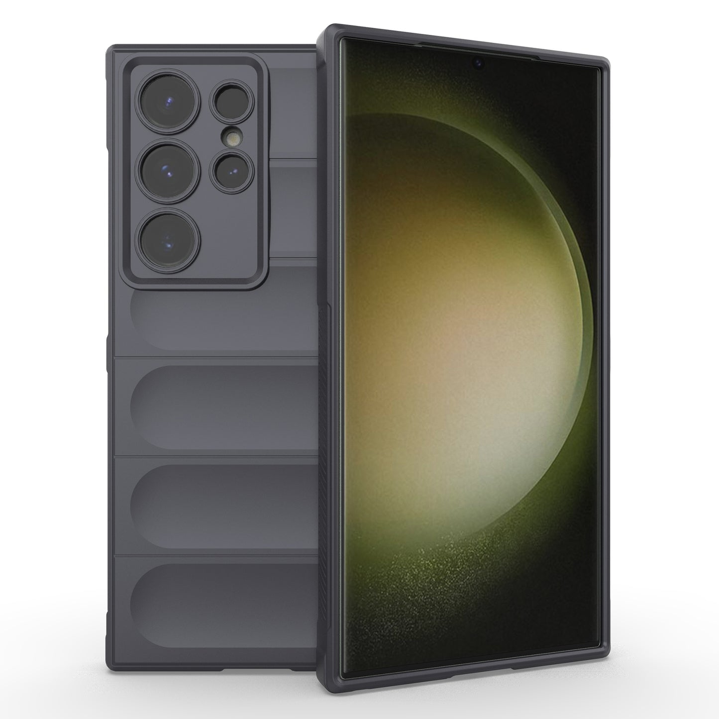 For Samsung Galaxy S24 Ultra Case Drop-proof Phone TPU Cover - Dark Grey