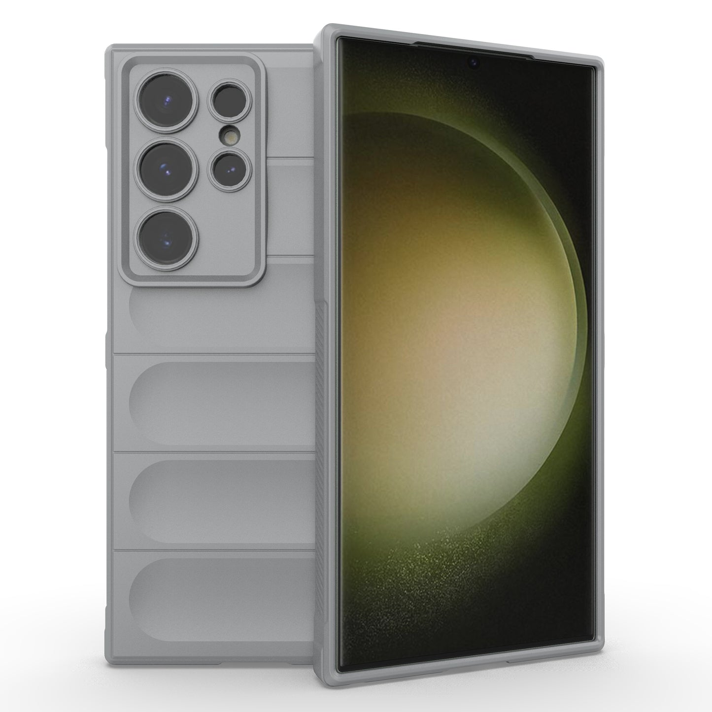 For Samsung Galaxy S24 Ultra Case Drop-proof Phone TPU Cover - Light Grey