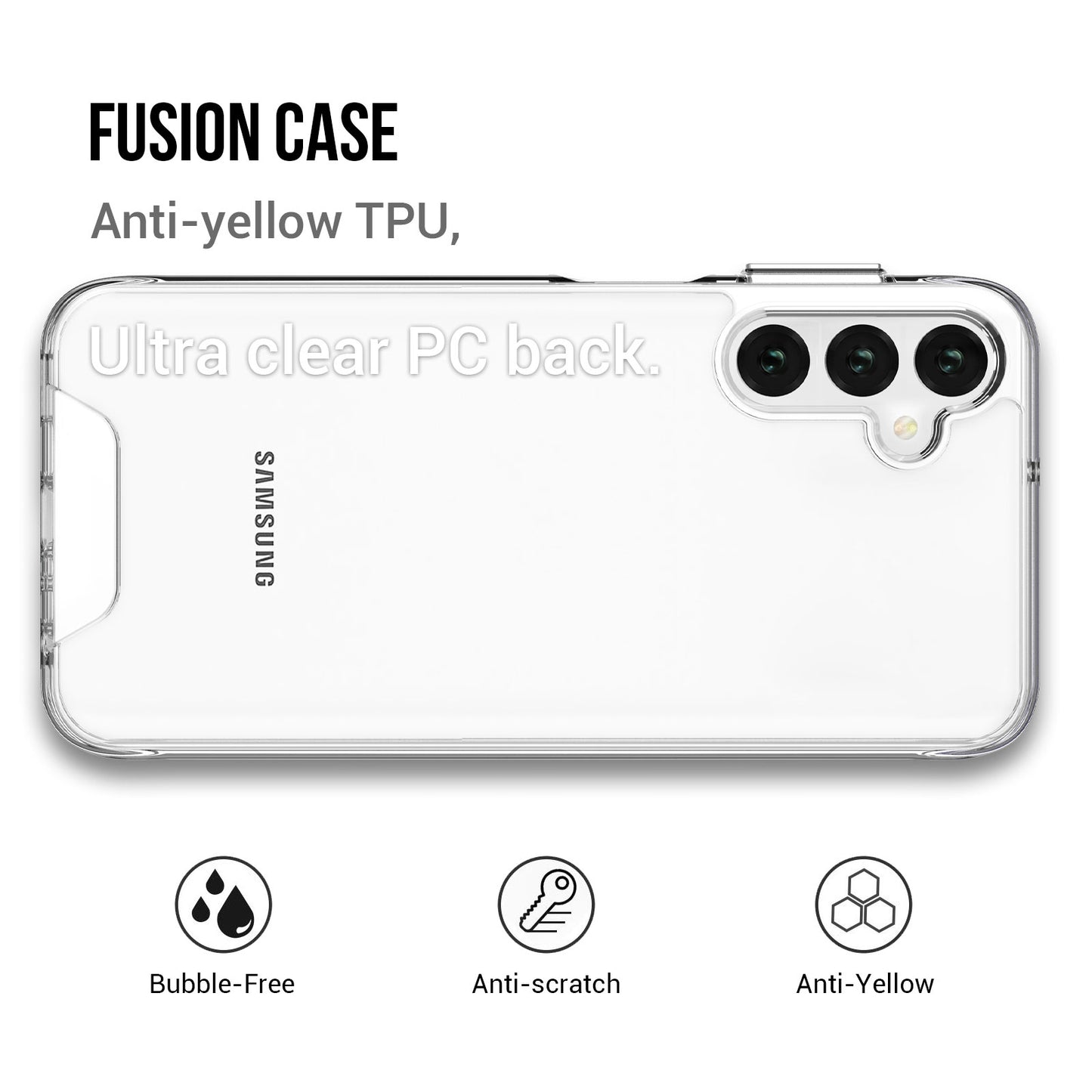 Space Series for Samsung Galaxy S24+ Case Anti-yellowing TPU+PC Military Grade Fall-resistant Phone Cover