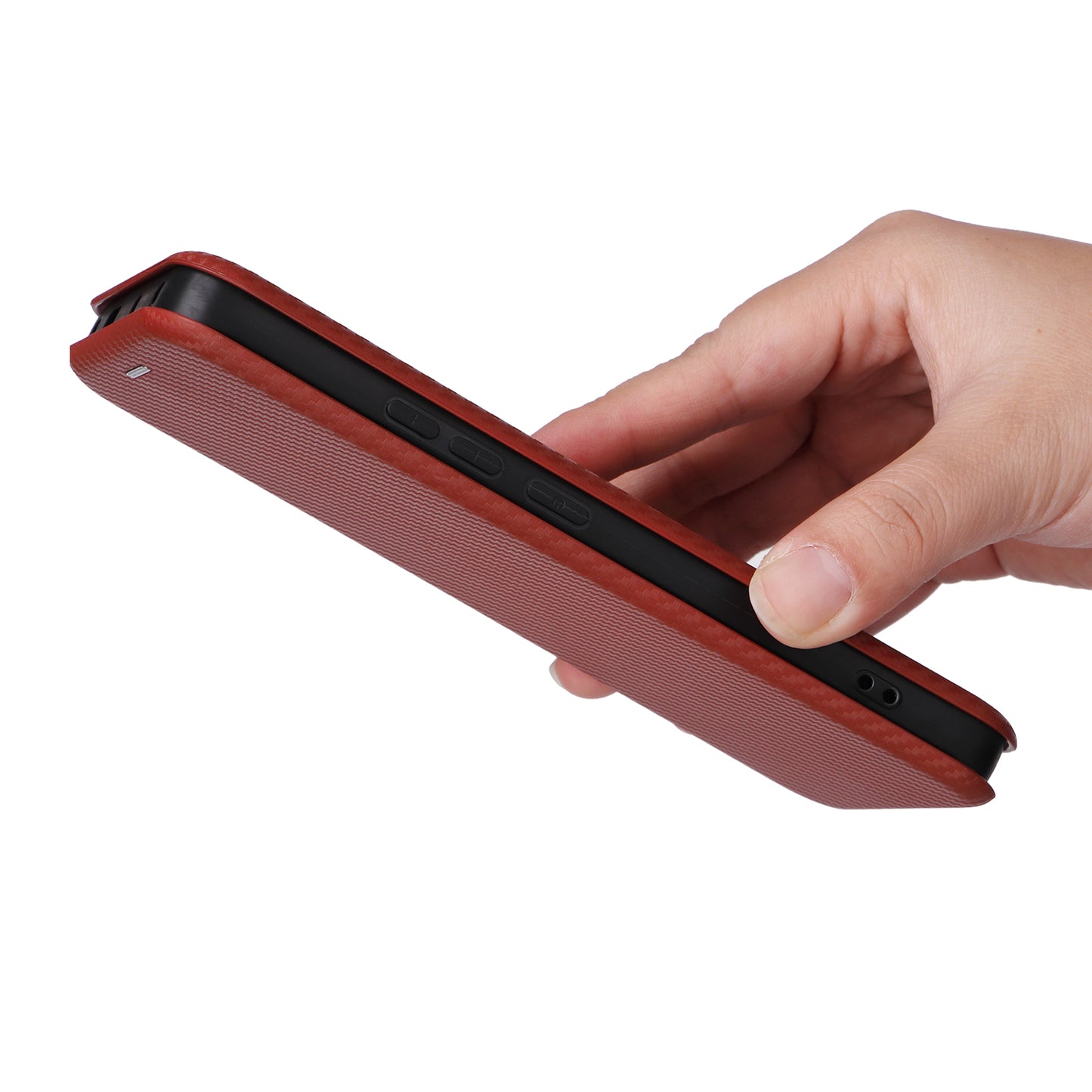 For Xiaomi Redmi Note 13 Pro+ 5G Case Stand Phone Leather Cover with Card Holder - Brown
