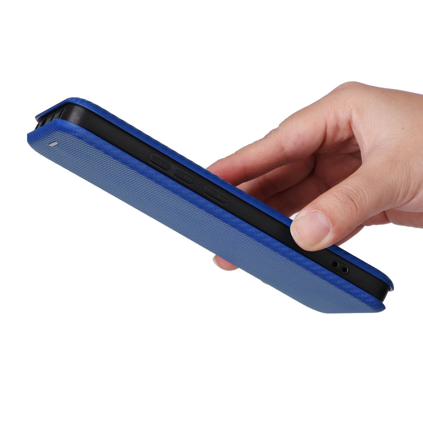 For Xiaomi Redmi Note 13 Pro+ 5G Case Stand Phone Leather Cover with Card Holder - Blue