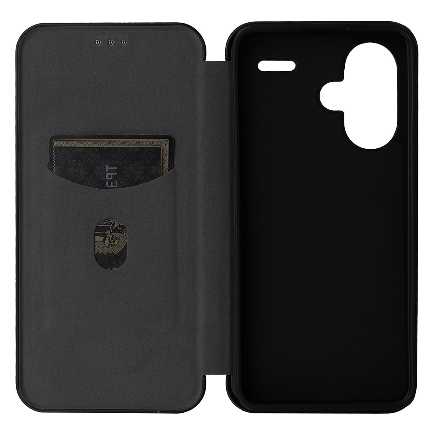 For Xiaomi Redmi Note 13 Pro+ 5G Case Stand Phone Leather Cover with Card Holder - Black