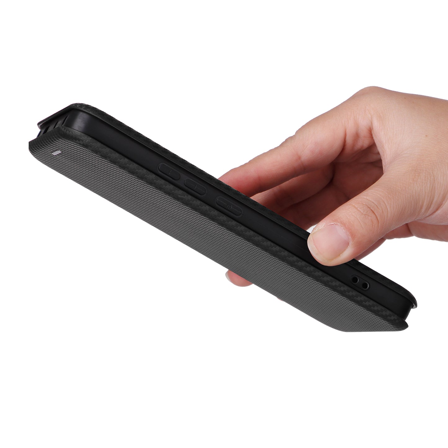 For Xiaomi Redmi Note 13 Pro+ 5G Case Stand Phone Leather Cover with Card Holder - Black