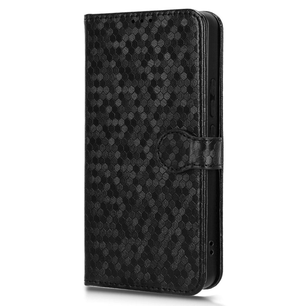 For Xiaomi Redmi Note 13 5G / 13 5G (China) Case Anti-scratch PU Leather Imprinted Wallet Cell Phone Protector - Black