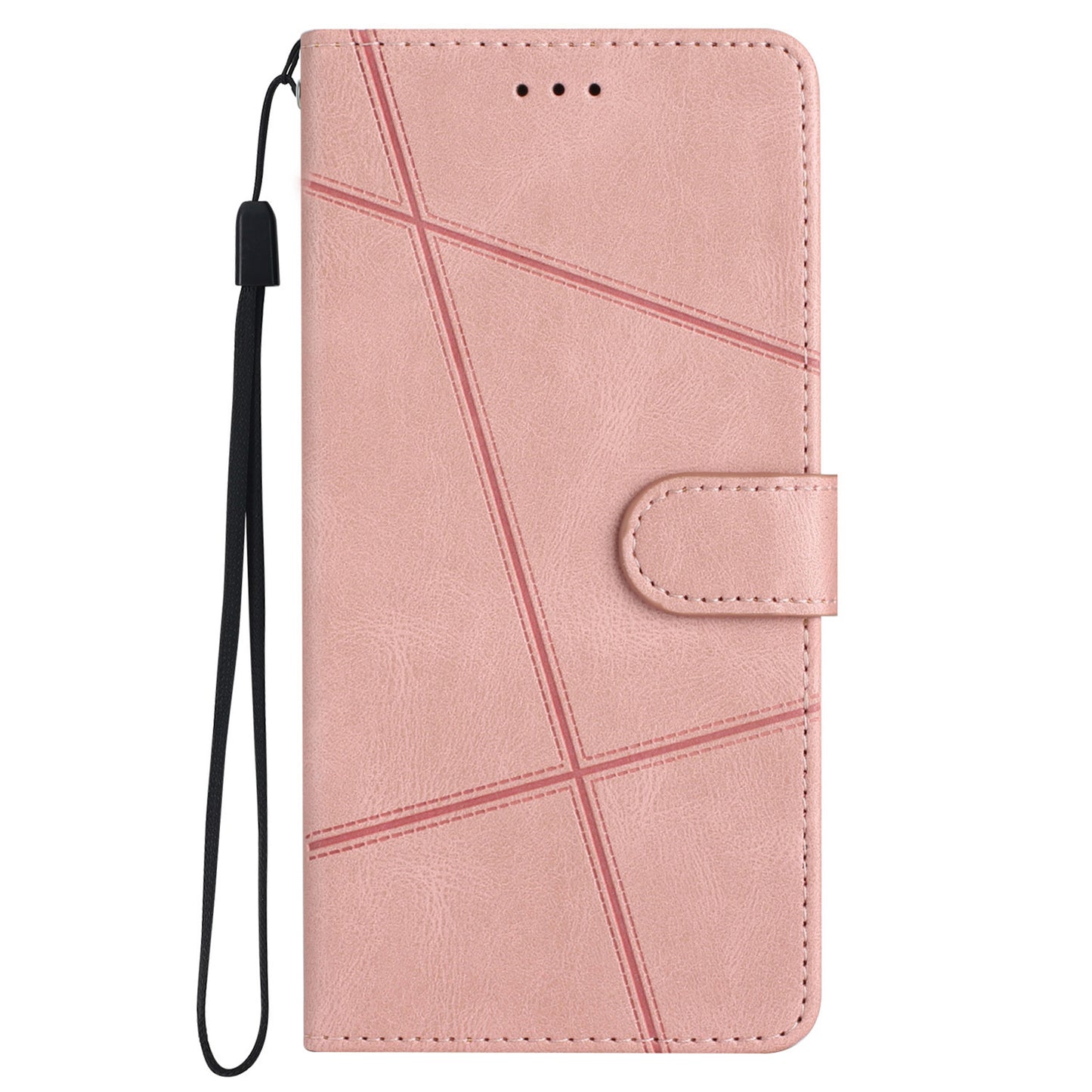 For Samsung Galaxy S24 Ultra Case Crazy Horse Texture Phone Wallet Cover - Rose Gold