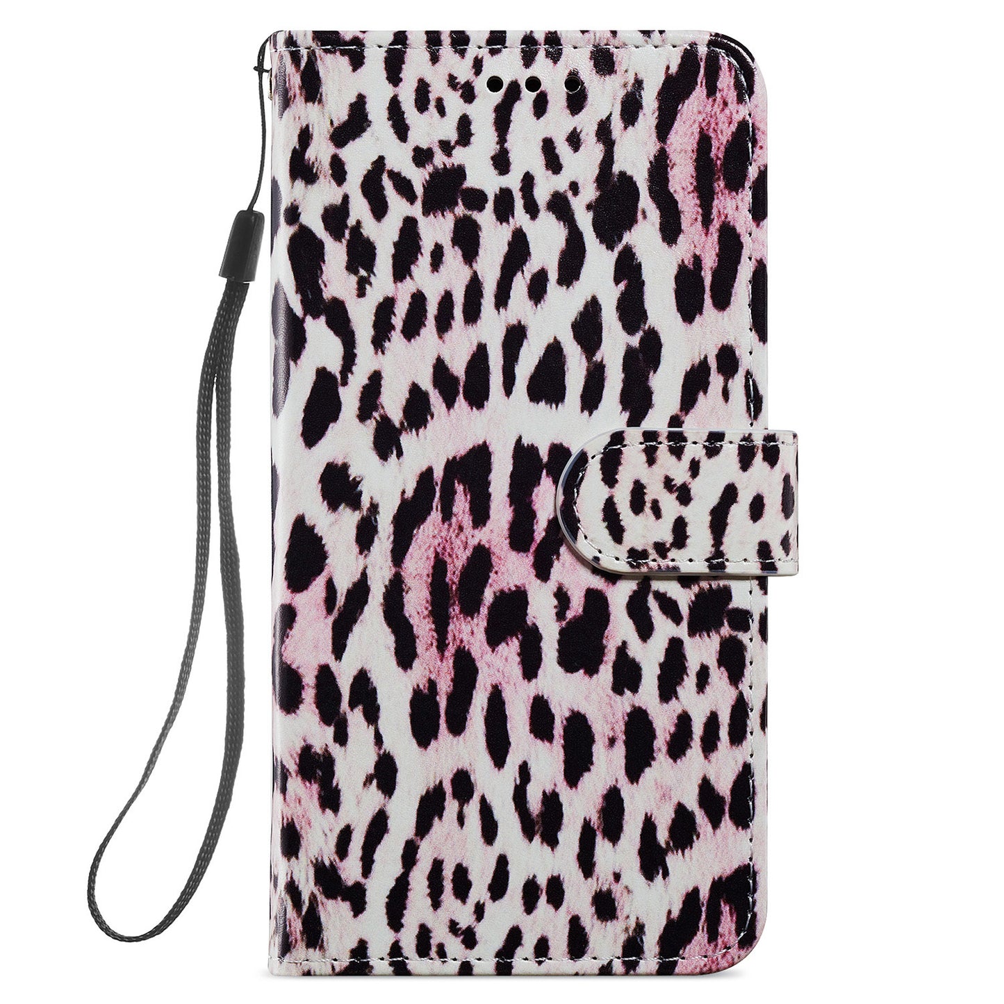 For Samsung Galaxy S24 Case Pattern Printing PU Leather Stand Phone Cover - Leopard