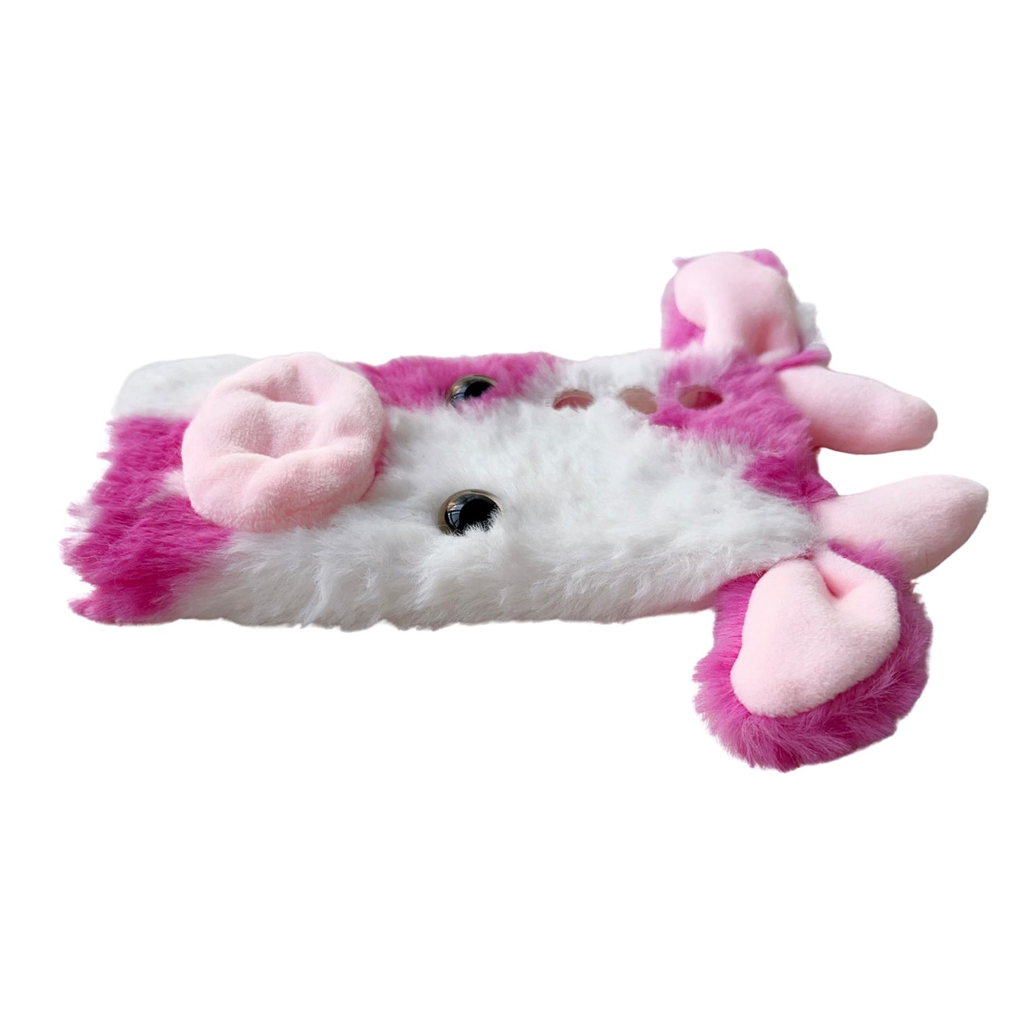 For Samsung Galaxy S24 Case Cute Stylish Cows Ear Furry Soft TPU Case - Blue