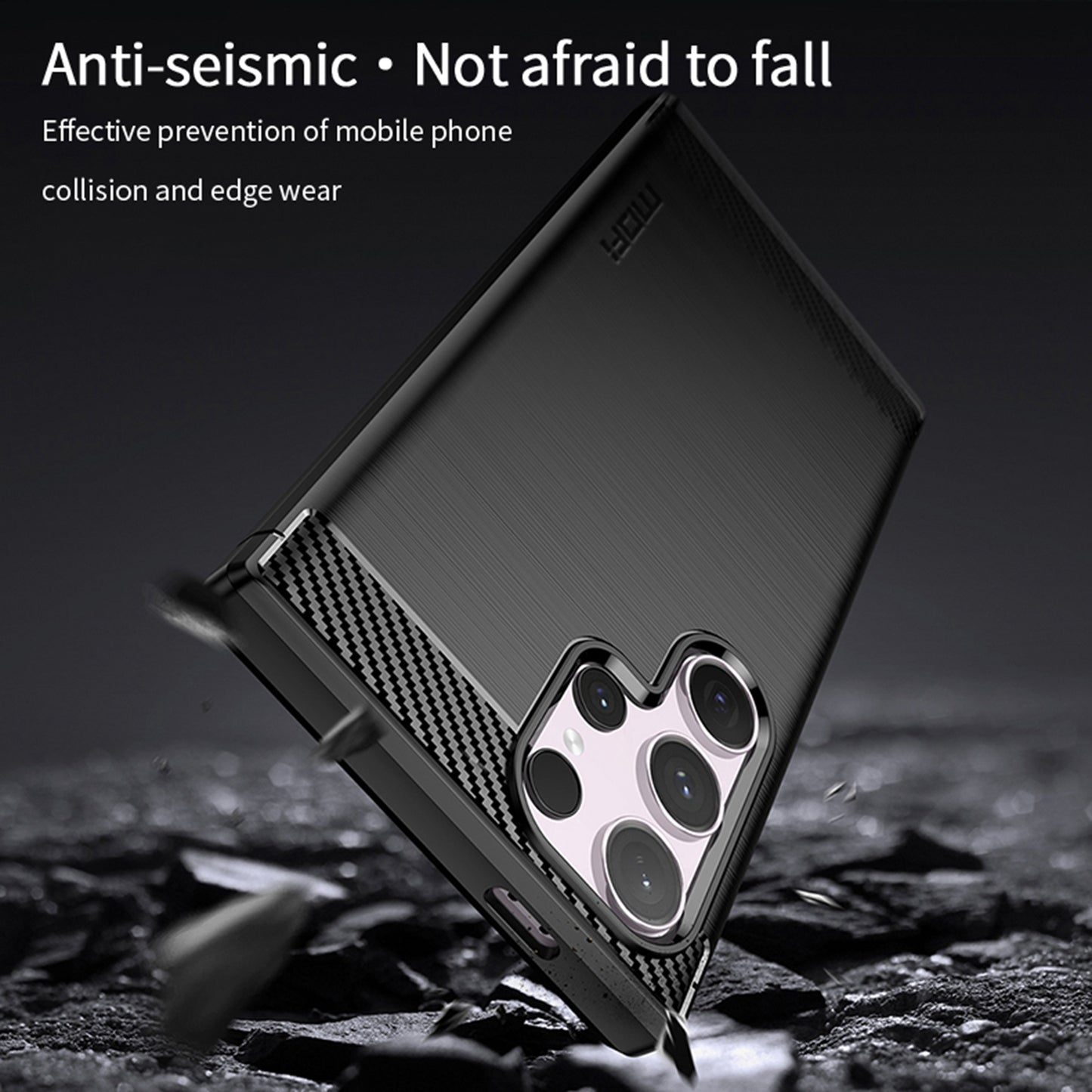 MOFI JK TPU Series-1 For Samsung Galaxy S24 Ultra TPU Case Brushed Phone Cover - Blue