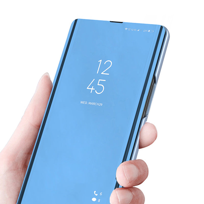 For Samsung Galaxy S24 Ultra Case Scratch-resistant View Window PU Leather Mobile Phone Cover - Silver