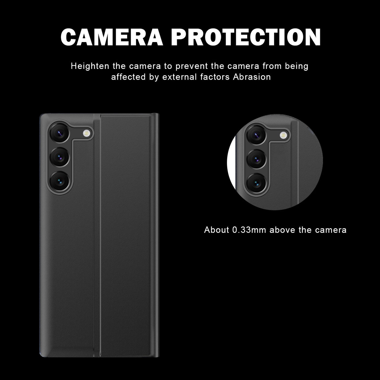 For Samsung Galaxy S24 Case View Window Scratch-resistant PU Leather Flip Stand Phone Protector - Silver