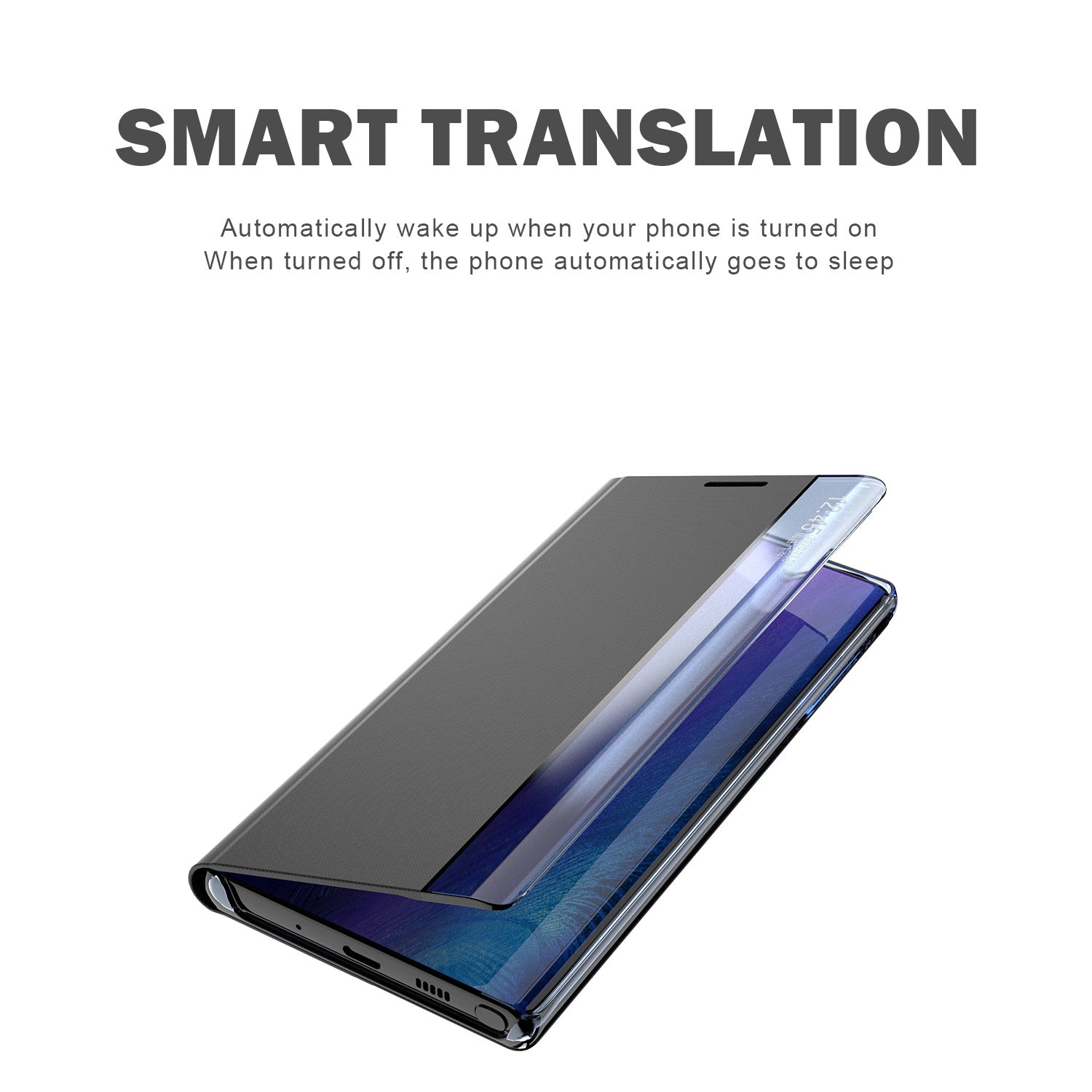 For Samsung Galaxy S24 Case View Window Scratch-resistant PU Leather Flip Stand Phone Protector - Silver