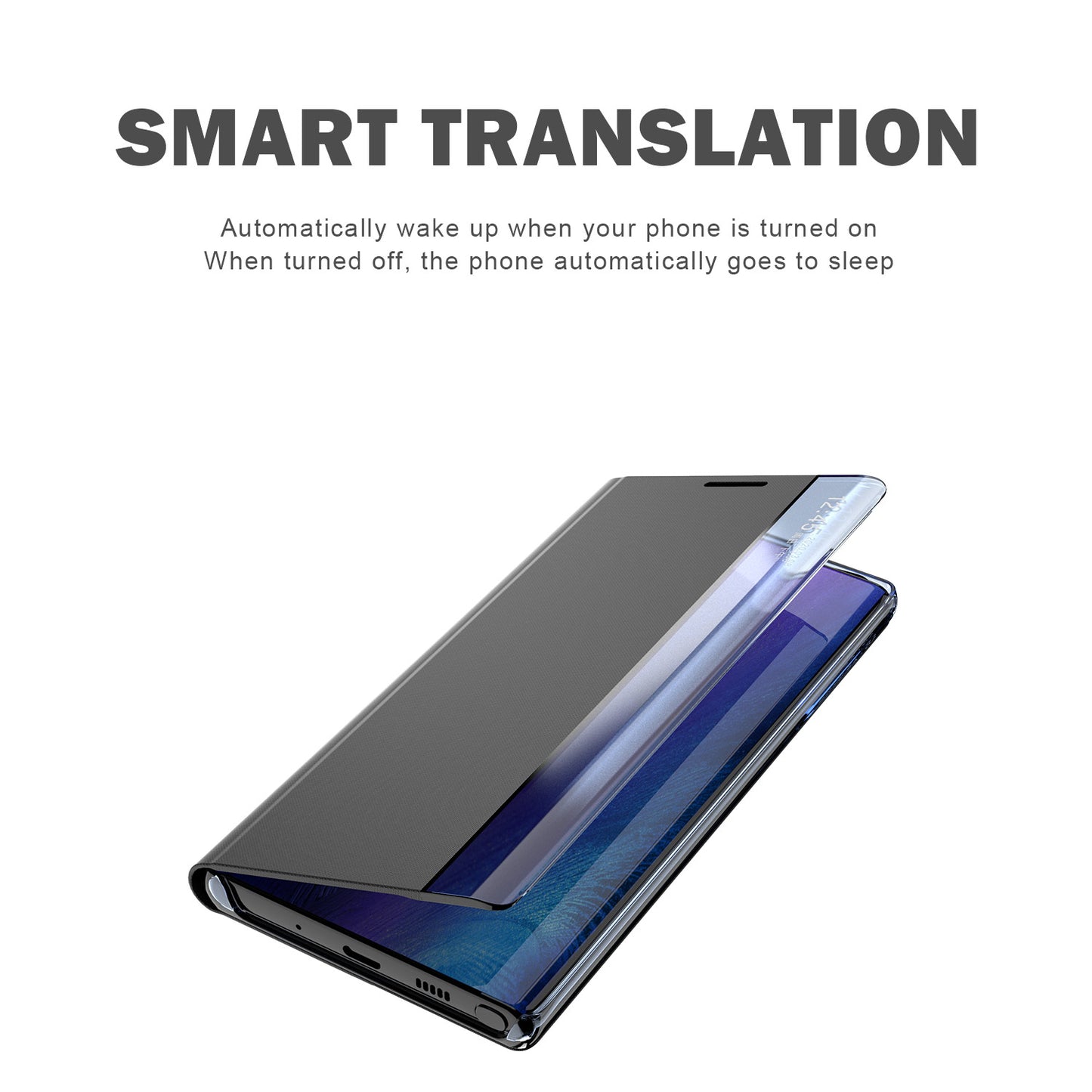 For Samsung Galaxy S24 Case View Window Scratch-resistant PU Leather Flip Stand Phone Protector - Silver