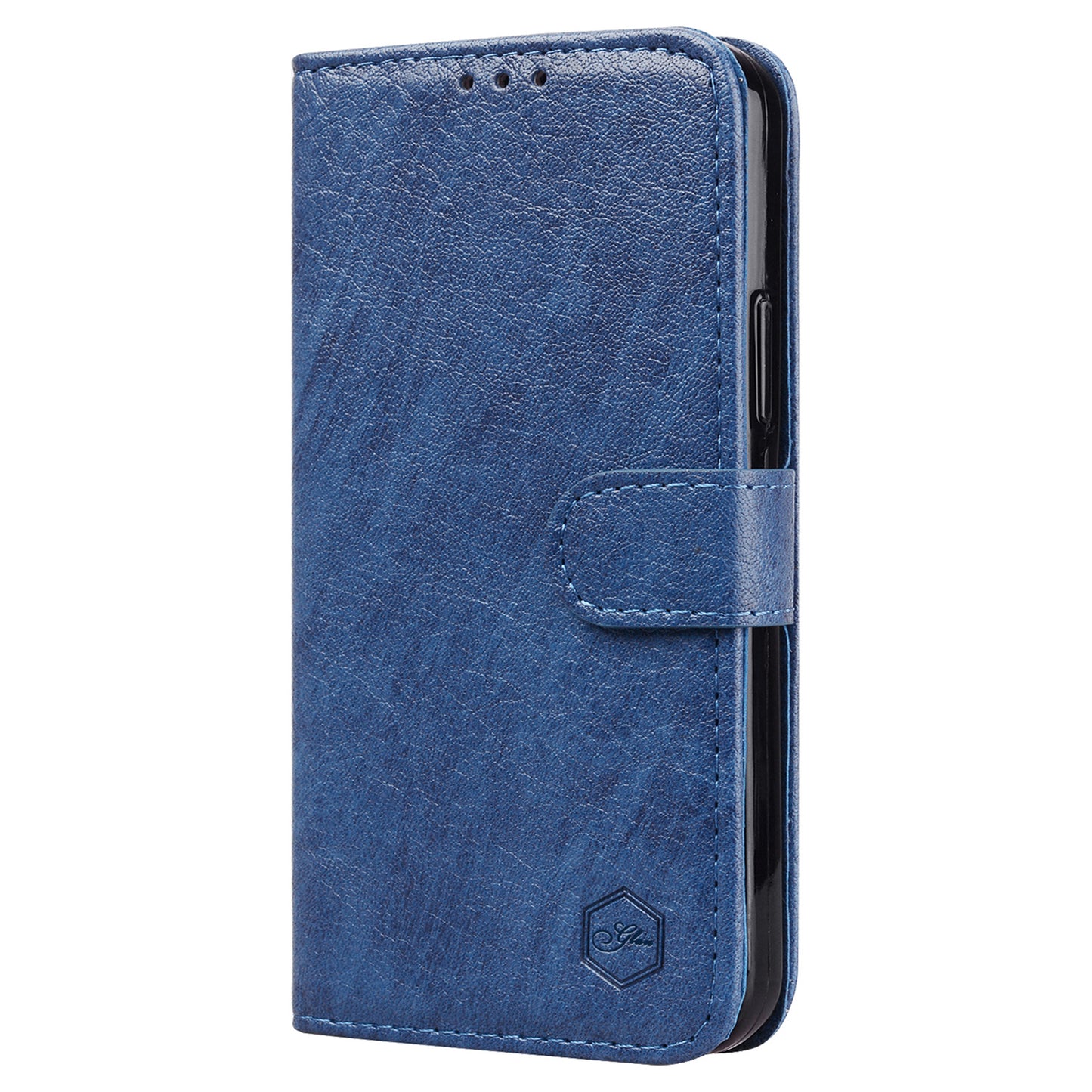 For Samsung Galaxy S24+ Case PU Leather Anti-drop Wallet Cover - Dark Blue