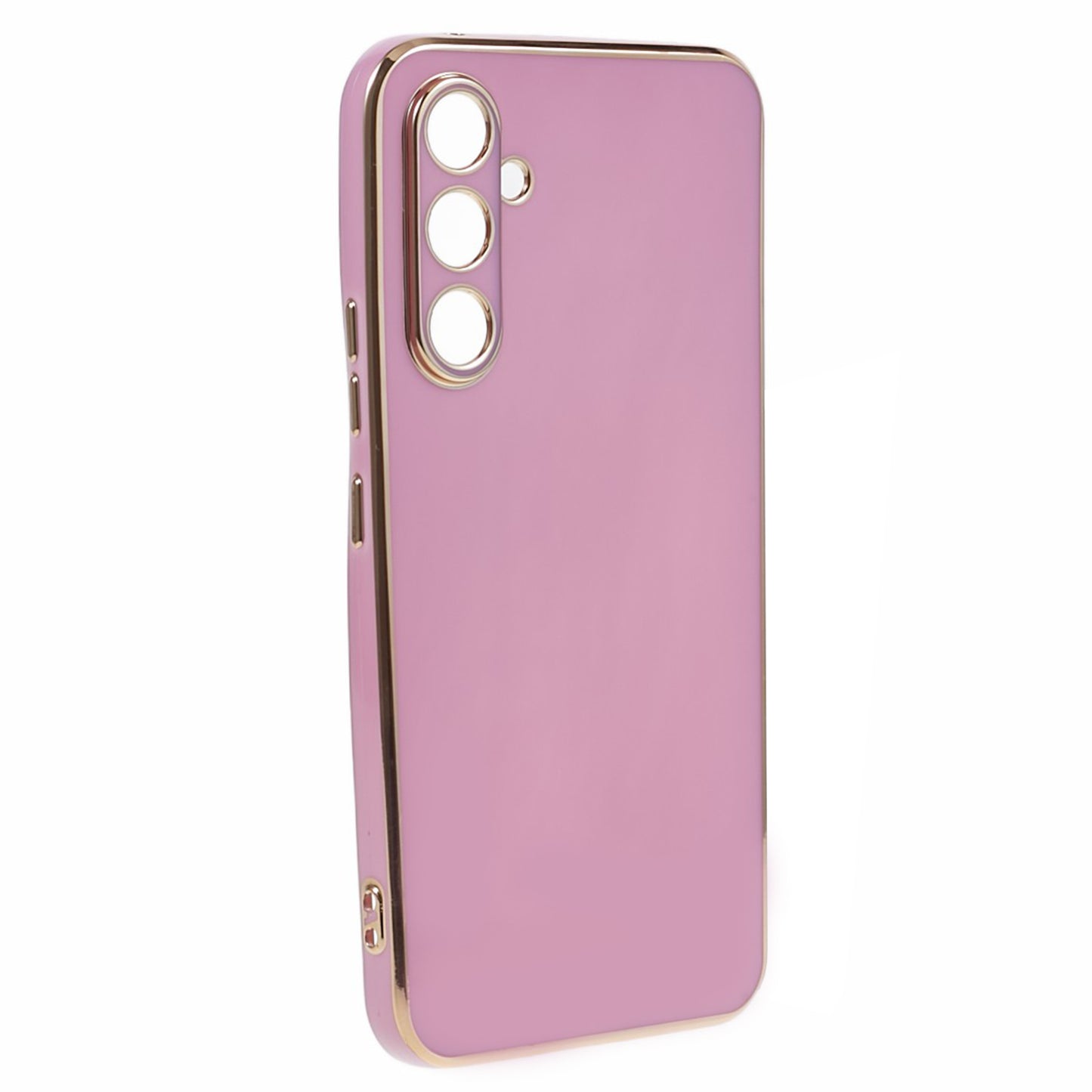 For Samsung Galaxy S24+ Case Electroplating Anti-scratch Soft TPU Phone Back Shell - Purple
