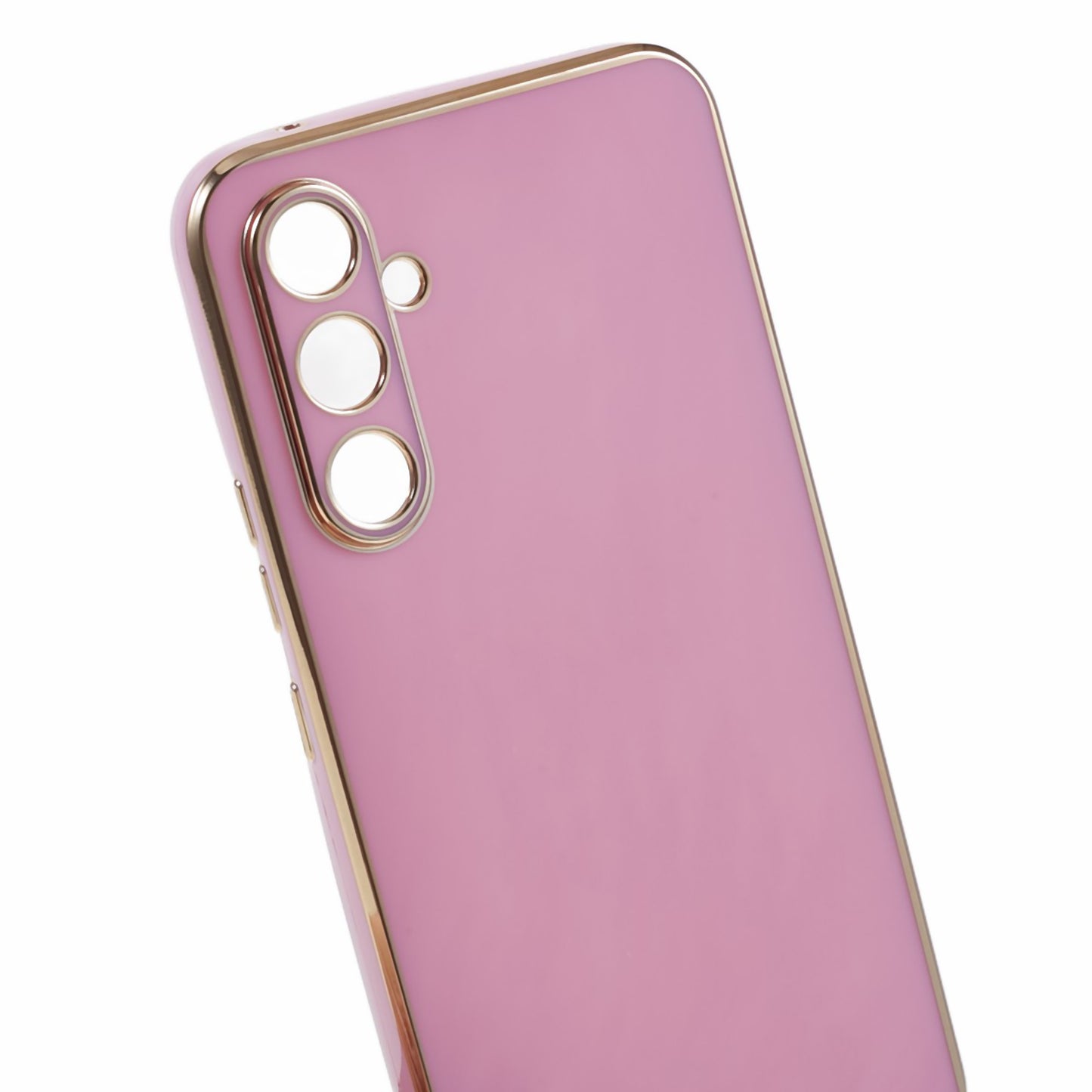 For Samsung Galaxy S24+ Case Electroplating Anti-scratch Soft TPU Phone Back Shell - Purple