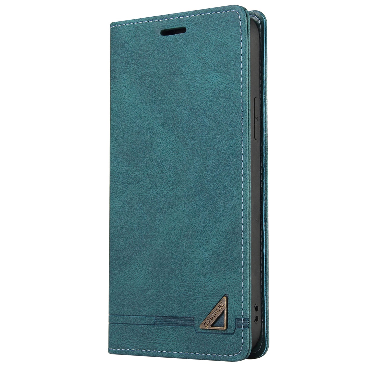 GQ.UTROBE 008 Series For Samsung Galaxy S24 Case Scratch Resistant Cell Phone Leather Cover - Blue