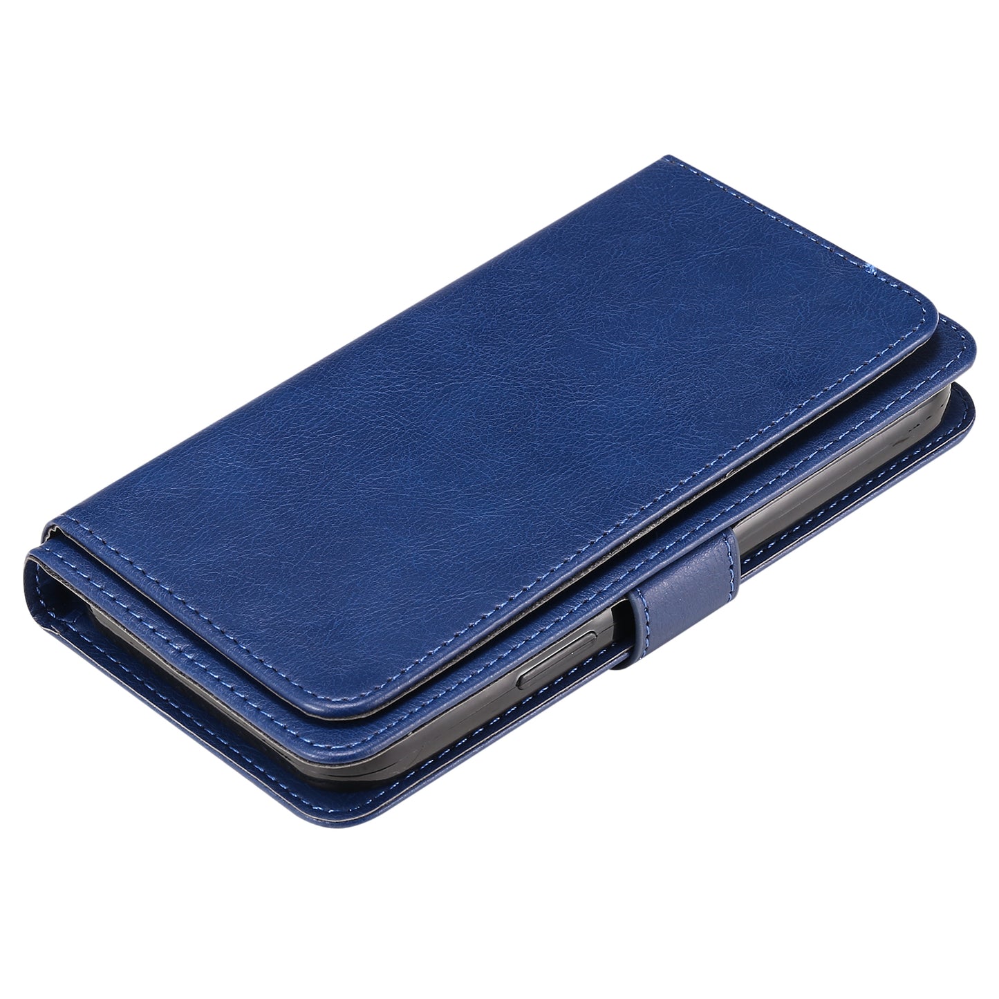 KT Multi-functional Series-1 For Samsung Galaxy S24 Ultra Case Leather Stand Wallet Smartphone Cover - Blue
