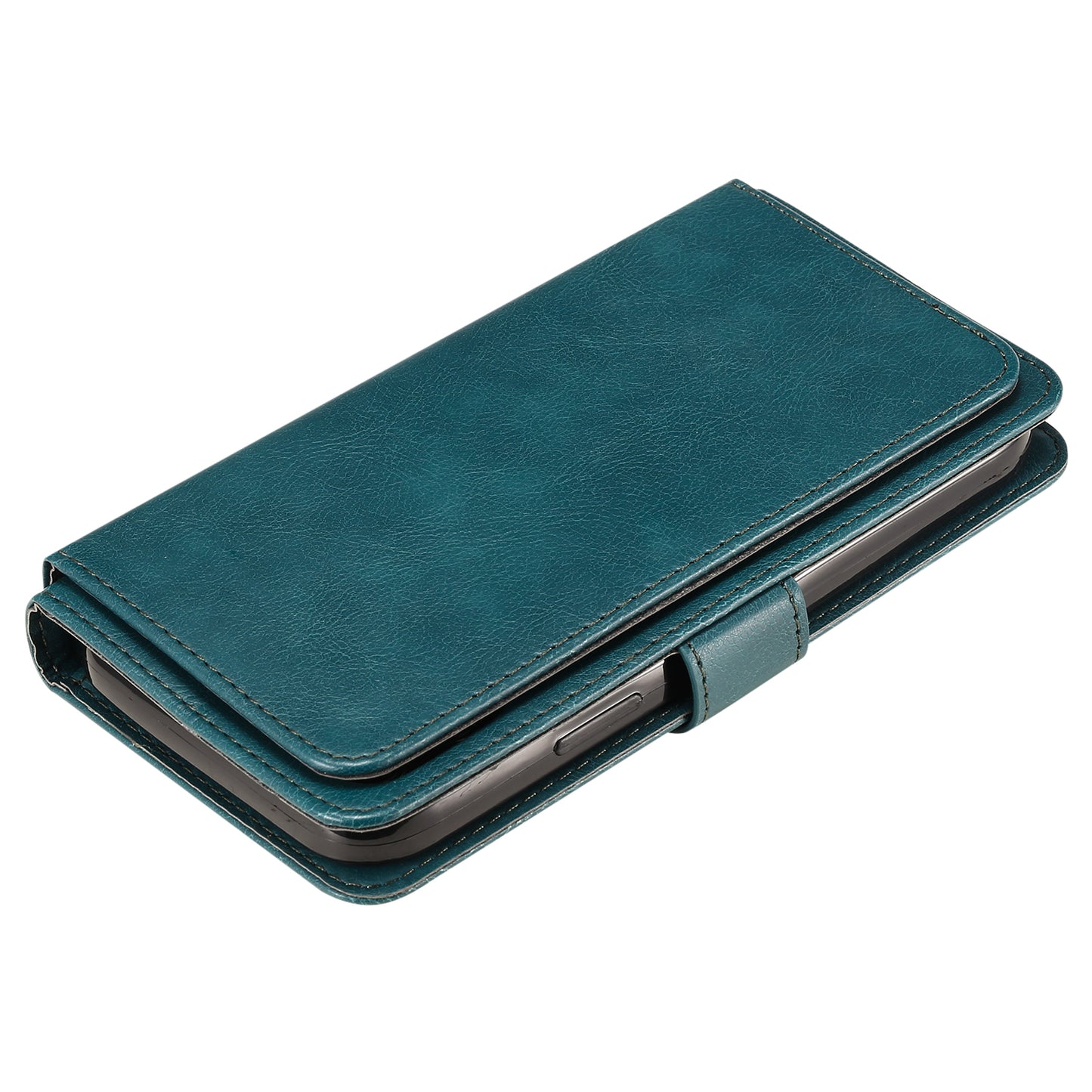 KT Multi-functional Series-1 For Samsung Galaxy S24 Ultra Case Leather Stand Wallet Smartphone Cover - Green