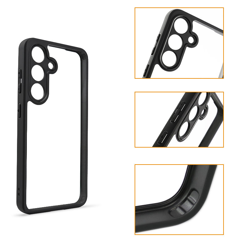 For Samsung Galaxy S24 Slim-Fit Dustproof Phone Shell TPU + PC Smartphone Case Cover