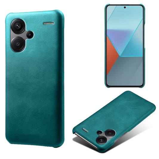 For Xiaomi Redmi Note 13 Pro+ 5G Case Calf Texture PC Cover Anti-Scratch Phone Shell - Green