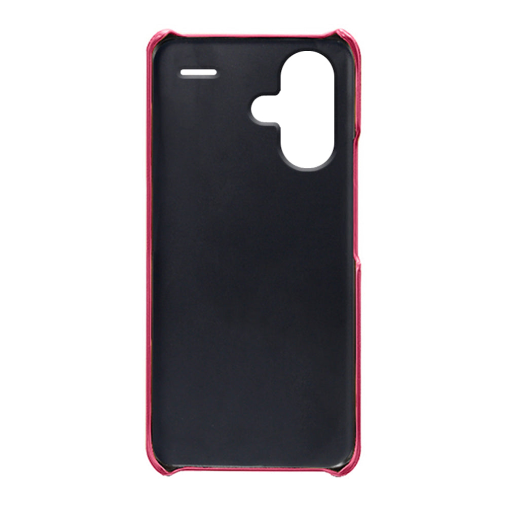 For Xiaomi Redmi Note 13 Pro+ 5G Case Calf Texture PC Cover Anti-Scratch Phone Shell - Rose