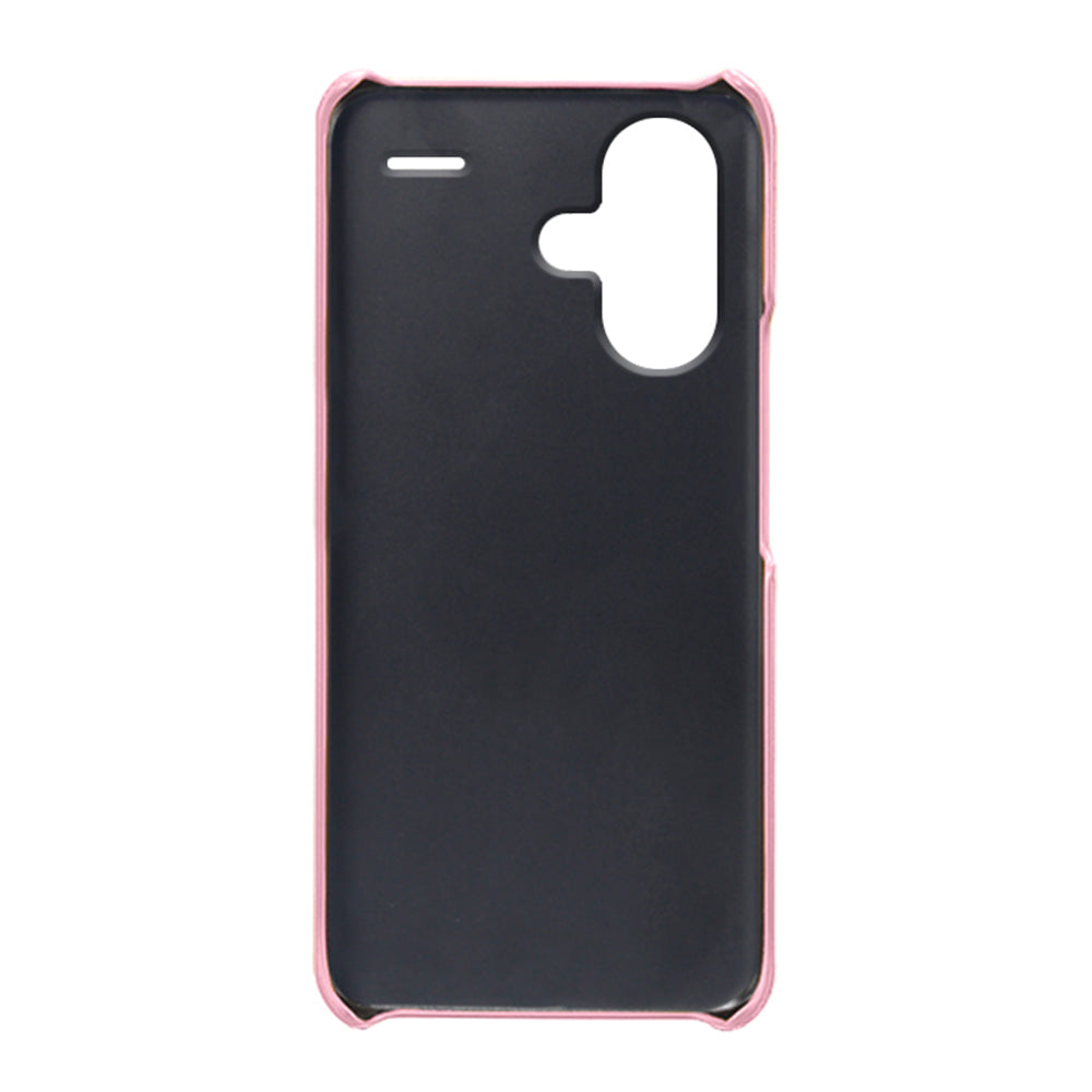 For Xiaomi Redmi Note 13 Pro+ 5G Case Dual Card Slots PU+PC Slim Phone Cover - Rose Gold