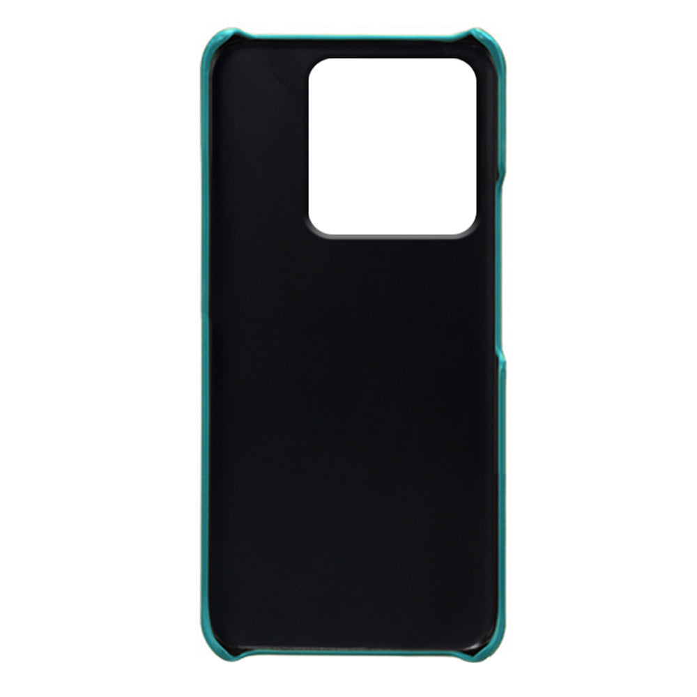 For Xiaomi Redmi Note 13 Pro 5G / Poco X6 5G Case Calf Texture Anti-Scratch PU+PC Phone Shell - Green