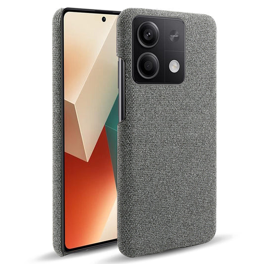 Ultra-light Phone Cover for Xiaomi Redmi Note 13 5G Case Shockproof Cloth+PC Shell - Grey