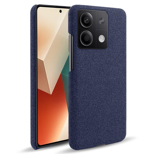 Ultra-light Phone Cover for Xiaomi Redmi Note 13 5G Case Shockproof Cloth+PC Shell - Blue