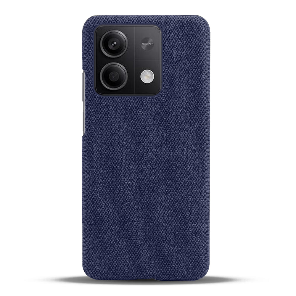 Ultra-light Phone Cover for Xiaomi Redmi Note 13 5G Case Shockproof Cloth+PC Shell - Blue