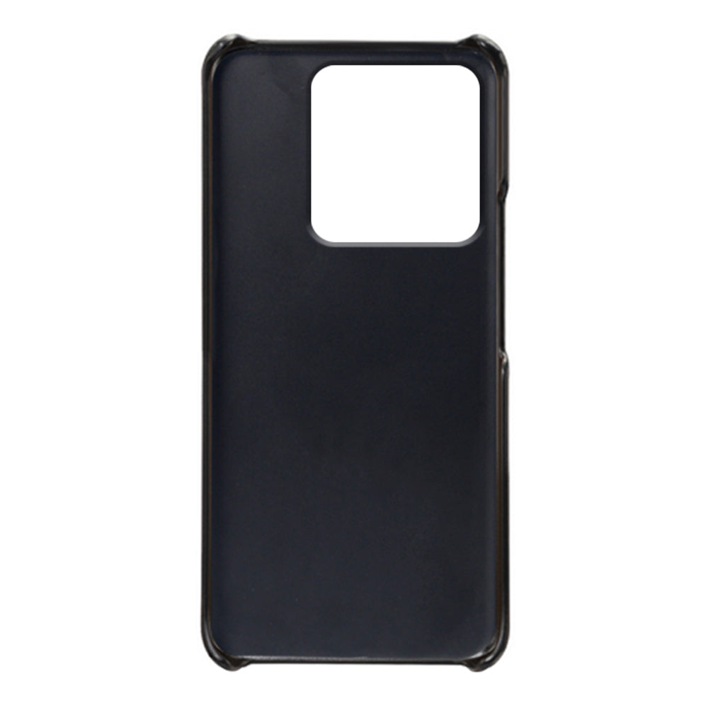 For Xiaomi Redmi Note 13 5G Case Calf Texture Anti-Drop PU+PC Phone Shell - Black