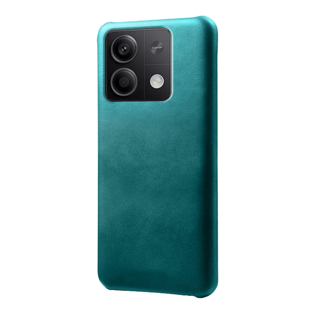 For Xiaomi Redmi Note 13 5G Case Calf Texture Anti-Drop PU+PC Phone Shell - Green