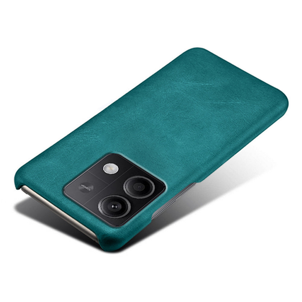 For Xiaomi Redmi Note 13 5G Case Calf Texture Anti-Drop PU+PC Phone Shell - Green