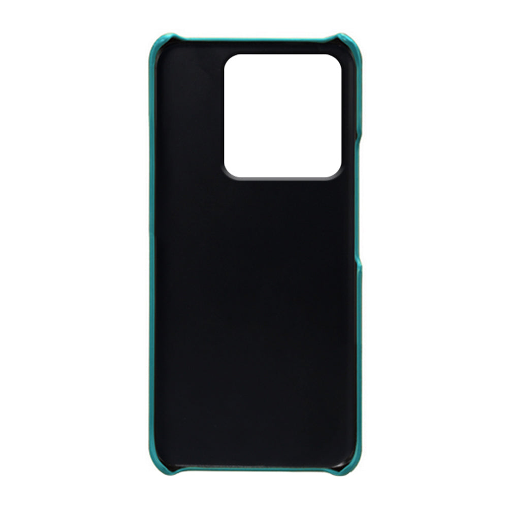 For Xiaomi Redmi Note 13 Pro 5G / Poco X6 5G Slim Case Shockproof PU+PC Phone Cover with Dual Card Slots - Green