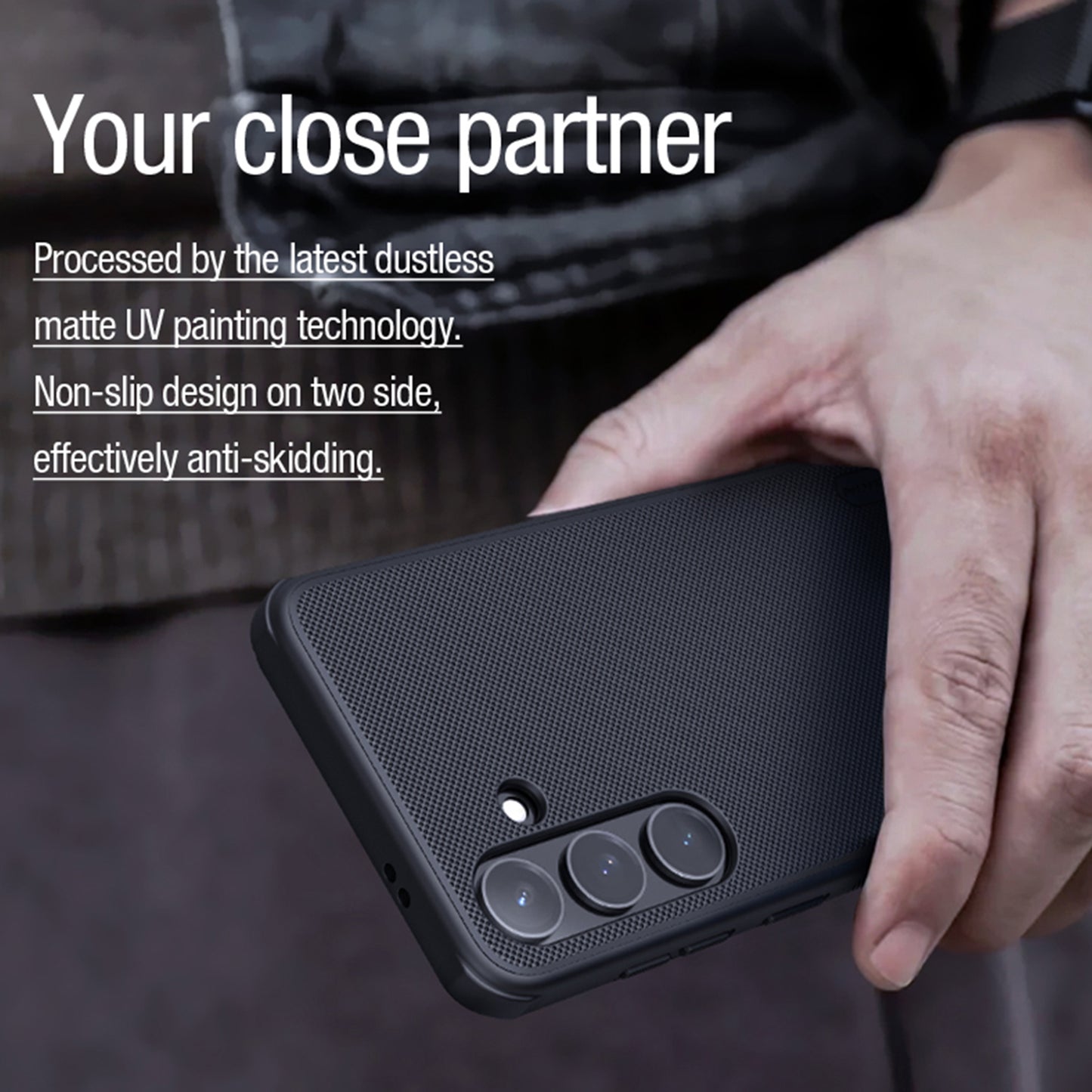 NILLKIN Frosted Shield Pro for Samsung Galaxy S24 Phone Case - Black