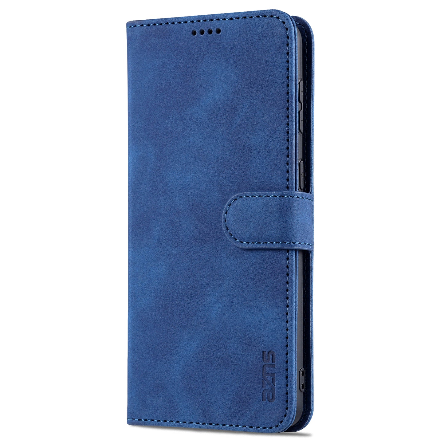 AZNS For Samsung Galaxy S24 Cell Phone Case Wallet Stand PU Leather Shell Phone Cover - Blue