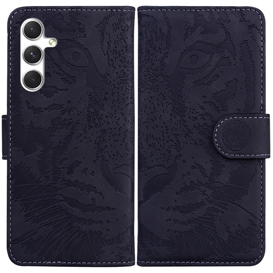 Anti-Scratch Phone Shell for Samsung Galaxy S24 Case Dustproof Wallet Cell Phone Cover - Black