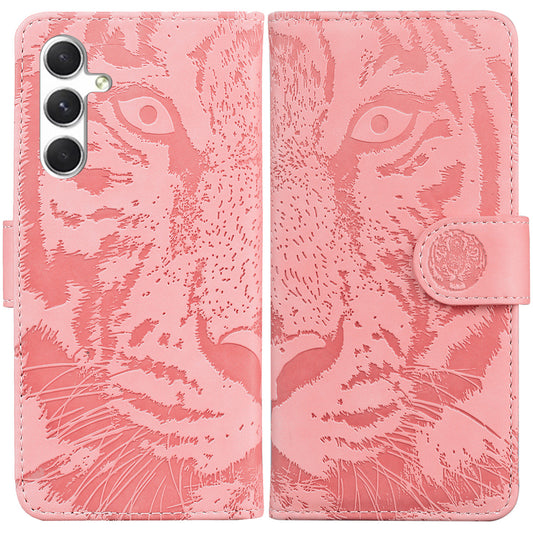Anti-Scratch Phone Shell for Samsung Galaxy S24 Case Dustproof Wallet Cell Phone Cover - Pink