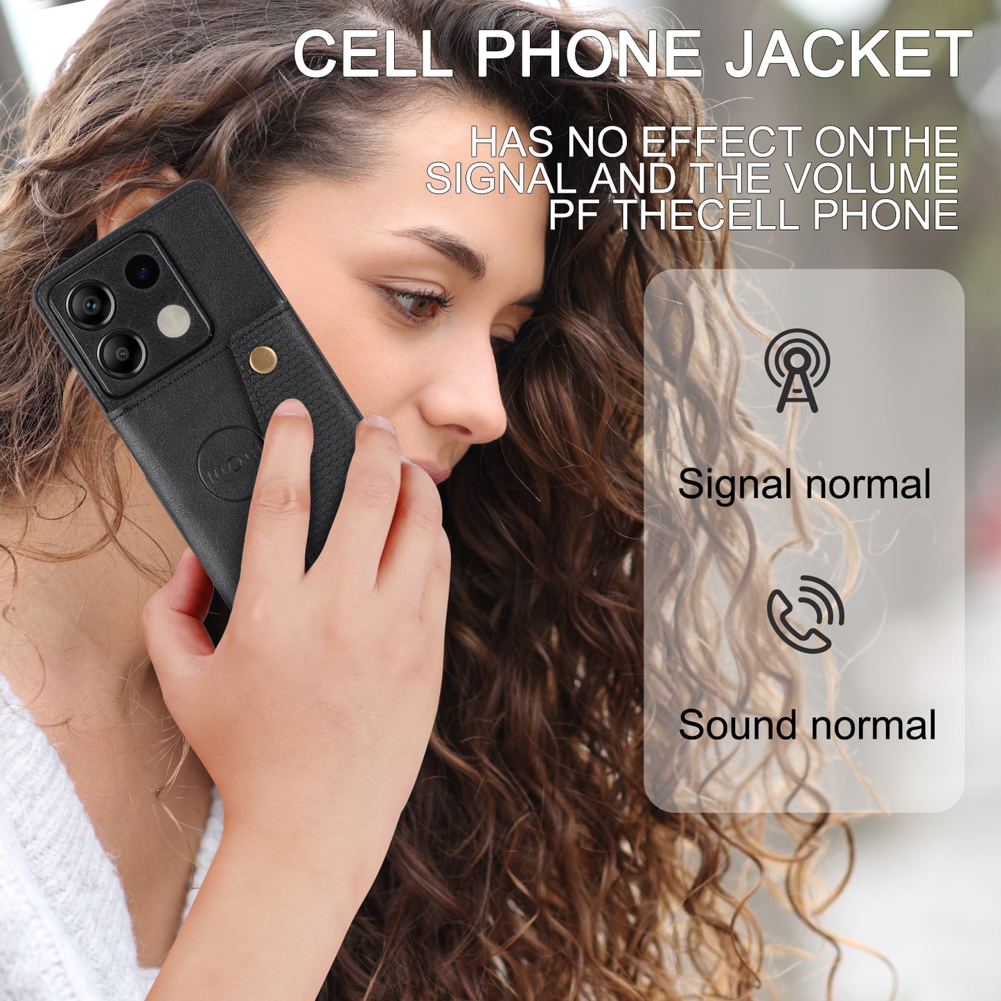For Xiaomi Redmi Note 13 5G Case PU Leather+TPU Anti-fall Phone Cover with Card Holder - Black