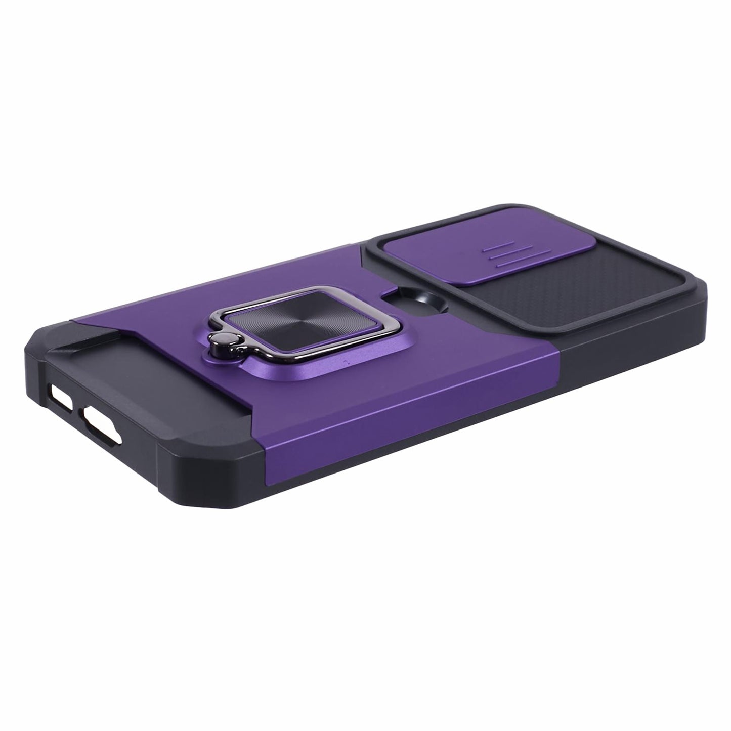 For Samsung Galaxy S24+ Kickstand Cover Camera Protection Phone Case - Purple