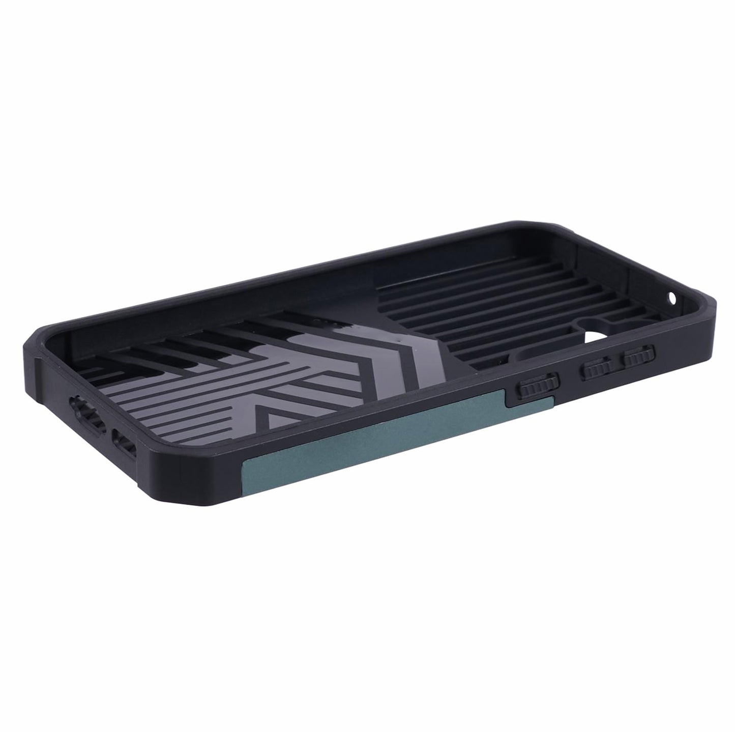For Samsung Galaxy S24 Case with Slide Camera Cover Kickstand Phone Protector - Blackish Green