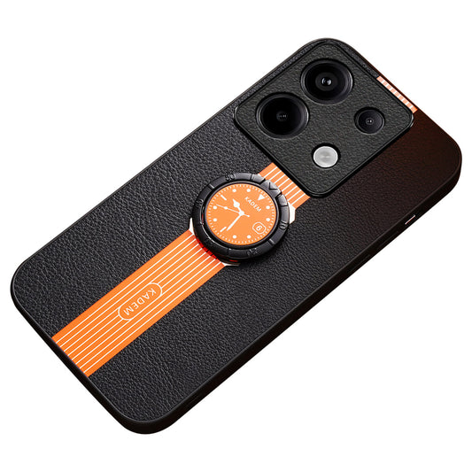 KADEM For Xiaomi Redmi Note 13 5G Case Rotation Kickstand Protective Phone Cover - Orange