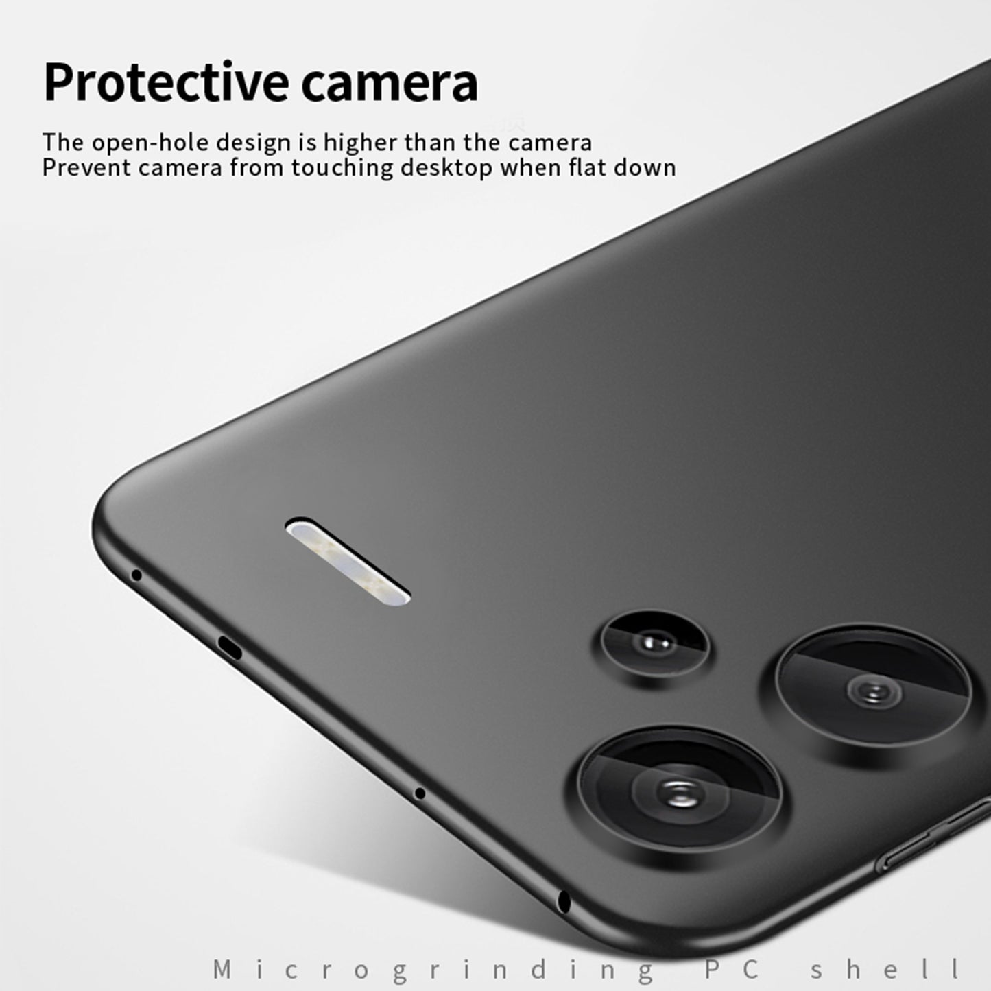 MOFI JK PC Series-1 Shield for Xiaomi Redmi Note 13 Pro+ Anti-Scratch Phone Cover PC Phone Case - Blue