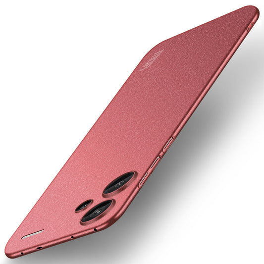 MOFI Shield Matte Series for Xiaomi Redmi Note 13 Pro+ 5G Phone Case Hard PC Anti-fingerprint Cover - Red