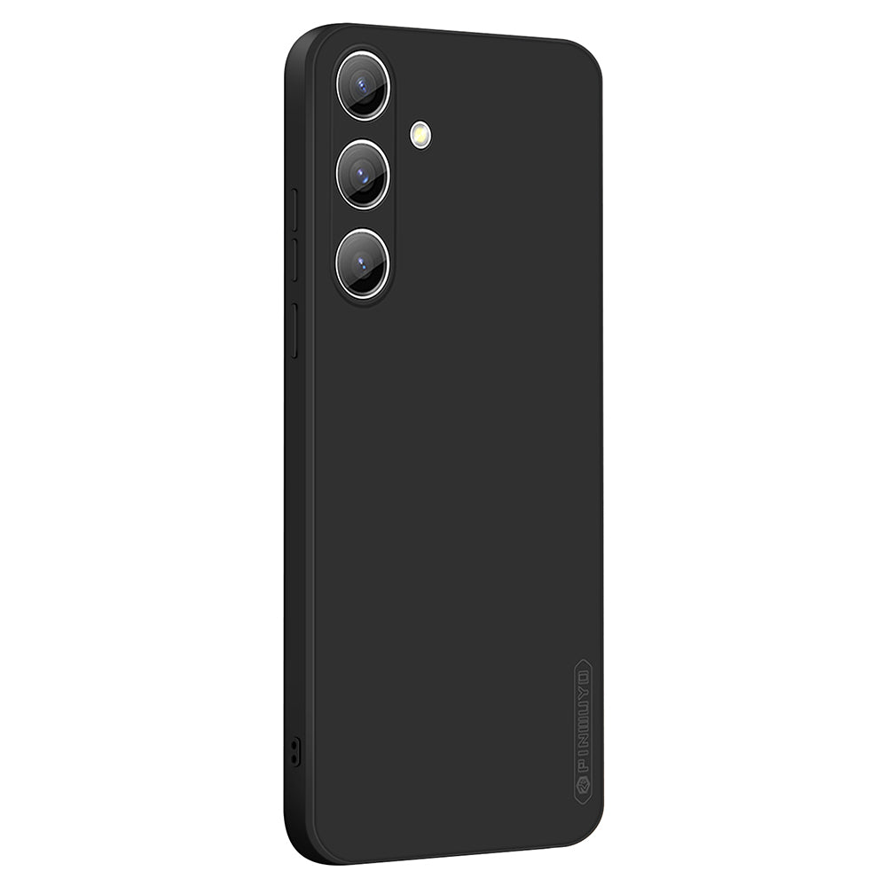PINWUYO JK Touching Series for Samsung Galaxy S24+ Case Slim-Fit TPU Phone Back Protector - Black