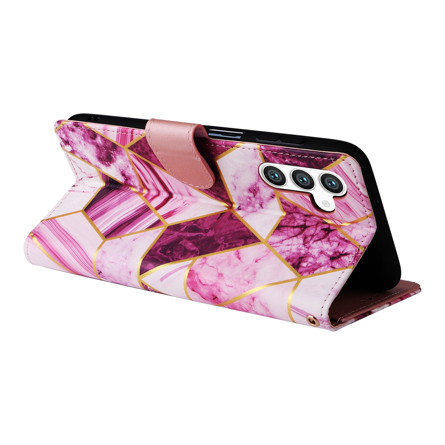 For Samsung Galaxy S24+ Case Pattern Printing Wallet Leather Phone Cover - Purple