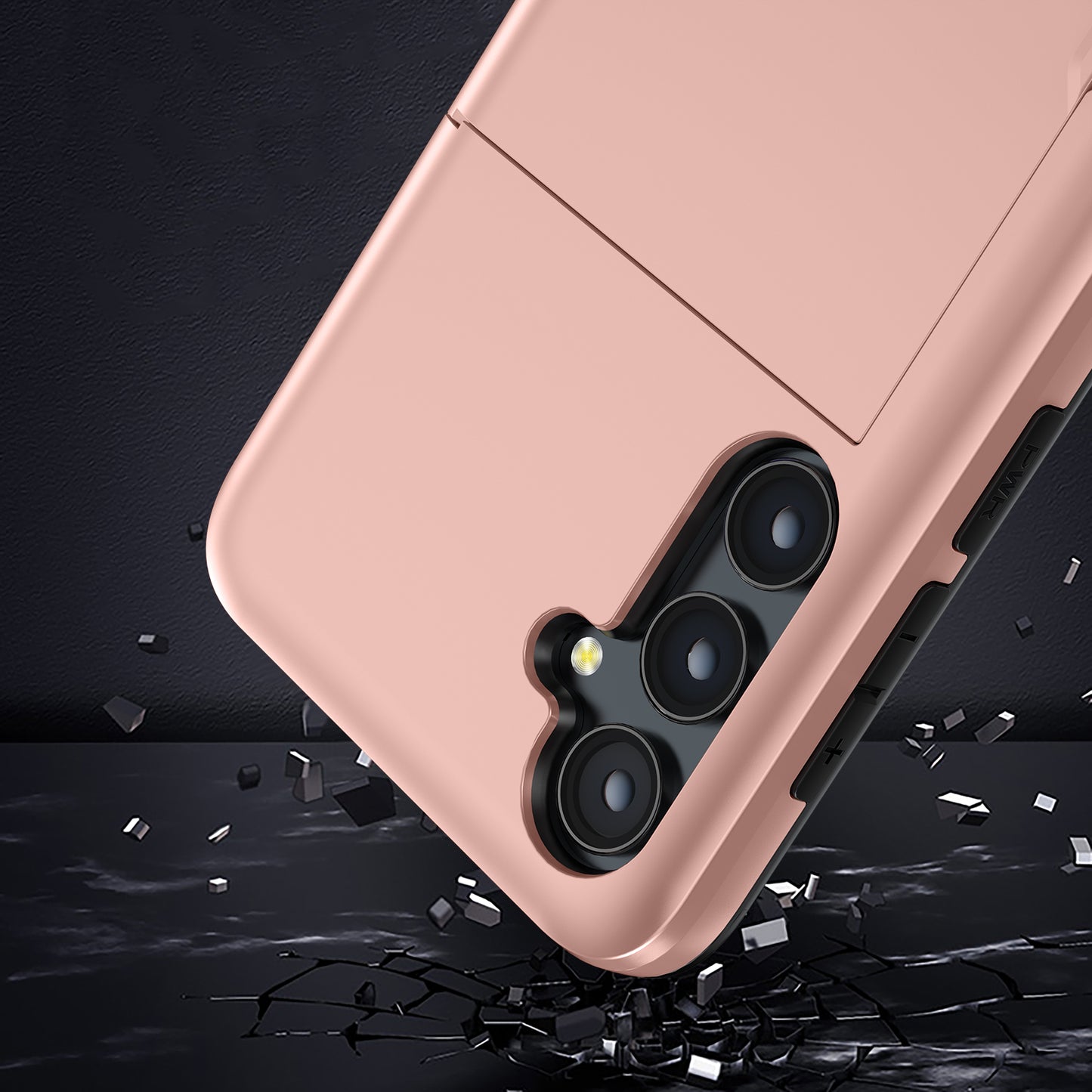 For Samsung Galaxy S24 Phone Case TPU+PC Dual Layer Protective Cover - Pink