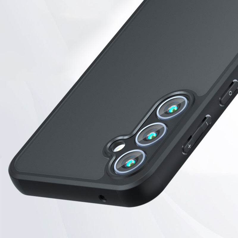 For Samsung Galaxy S24+ Case Lens Protection Skin-touch Anti-drop Phone Cover - Transparent