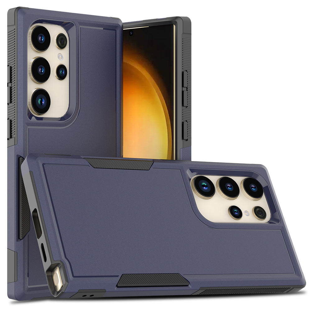 For Samsung Galaxy S24 Ultra Case Slim Hard PC+TPU Phone Protective Cover - Dark Blue